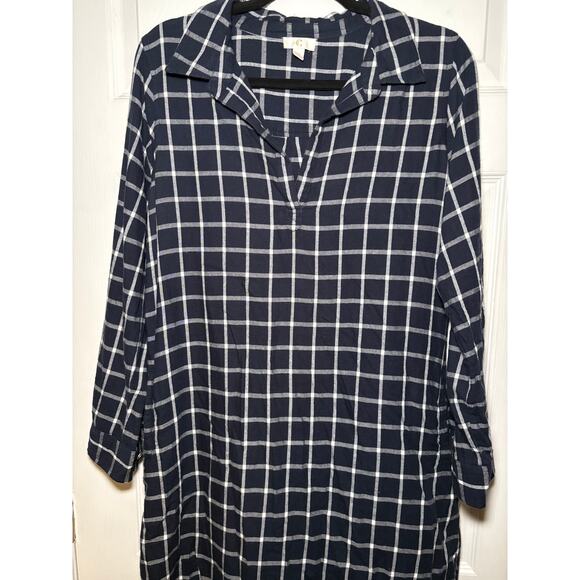 C black and white plaid dress size medium - Picture 1 of 4